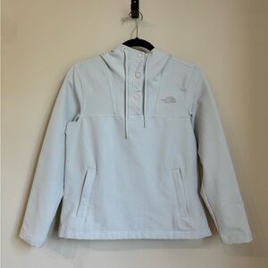 NWOT The North Face light gray tekno ridge pullover hoodie size small